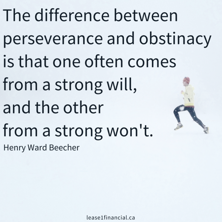 The Difference Between Perseverance and Obstinacy